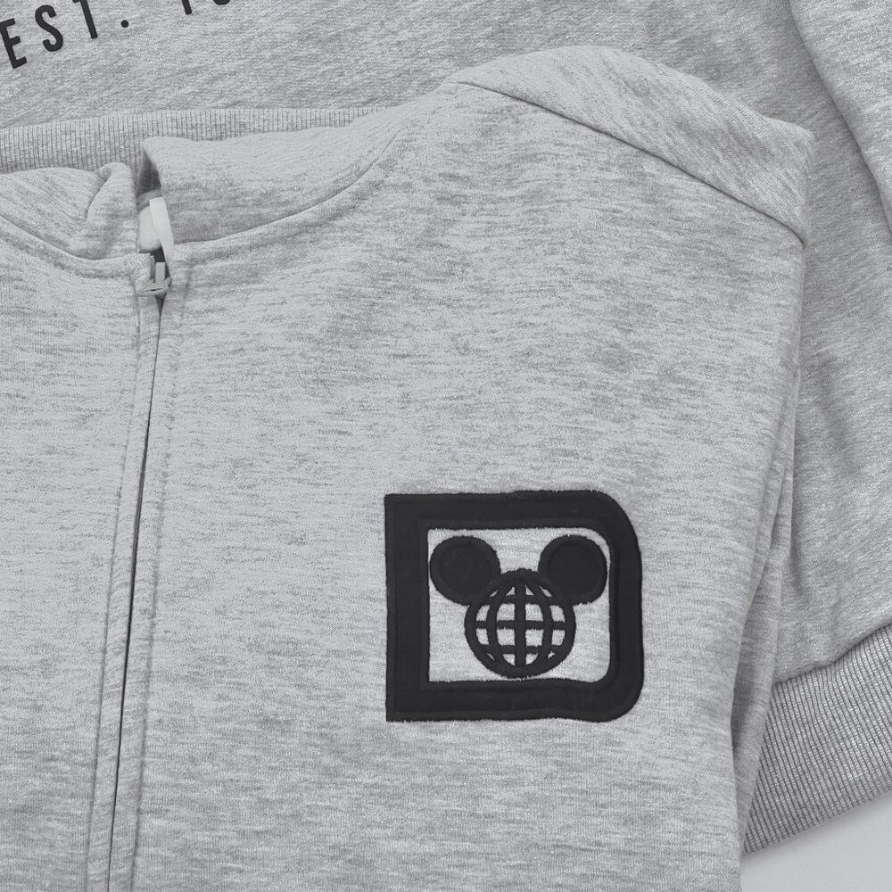 Walt Disney World Castle Mickey Zip-Up Grey Hoodie - NWT - Picture 3 of 7